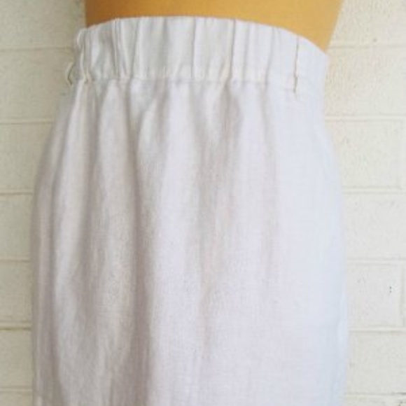 white linen skirts and dresses